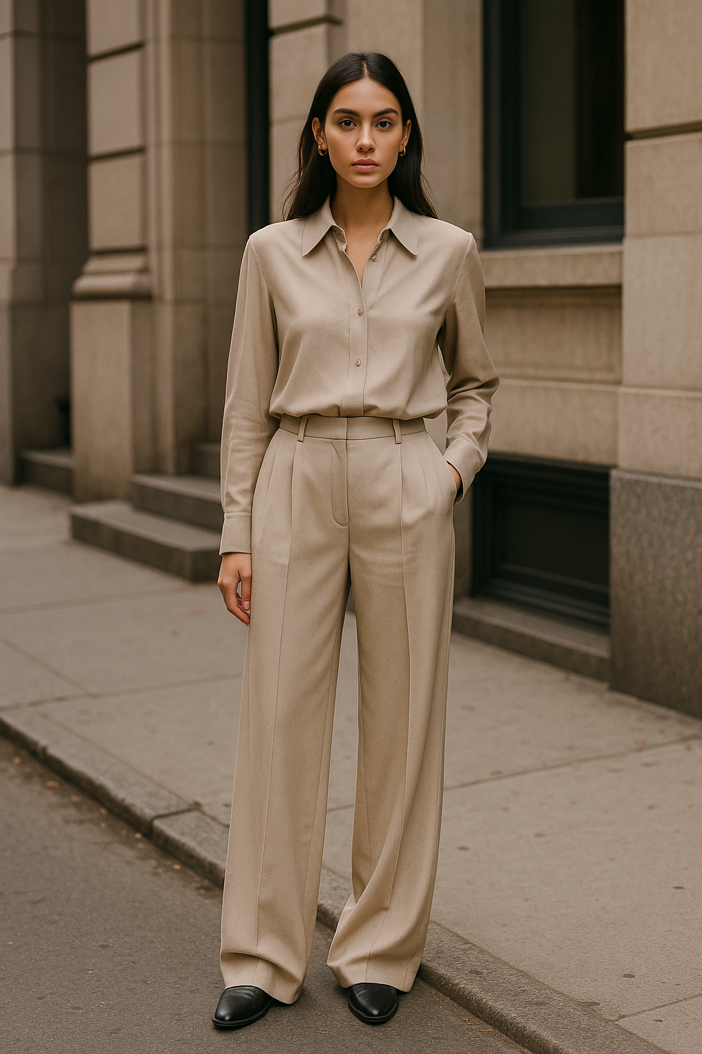 Leicht überlange Hose - moderne Eleganz